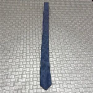 T.O. Collection Boys Blue Patterned Necktie Geometric Print Formal Wear